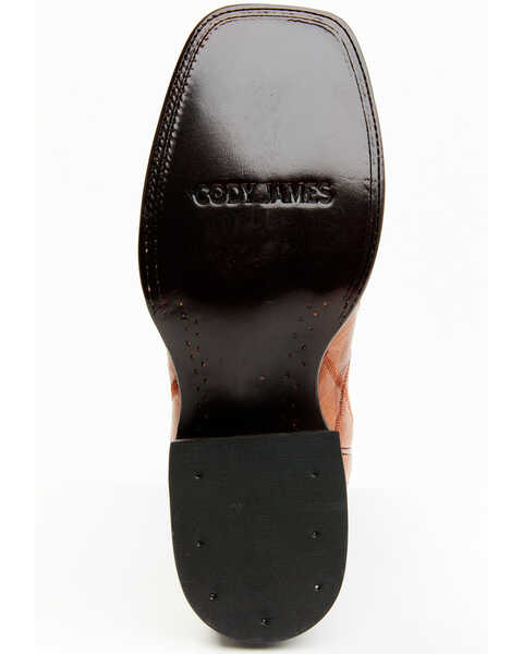 Image #7 - Cody James Men's Exotic Ostrich Western Boots - Broad Square Toe, Cognac, hi-res
