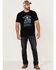 Image #2 - Moonshine Spirit Men's El Mariachi Skull Graphic T-Shirt , Black, hi-res