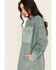 Image #2 - Cleo + Wolf Women's Oversized French Terry Shacket , Steel Blue, hi-res