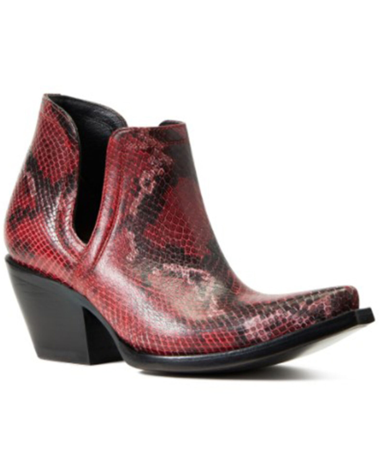 Red snakeskin boots womens shop