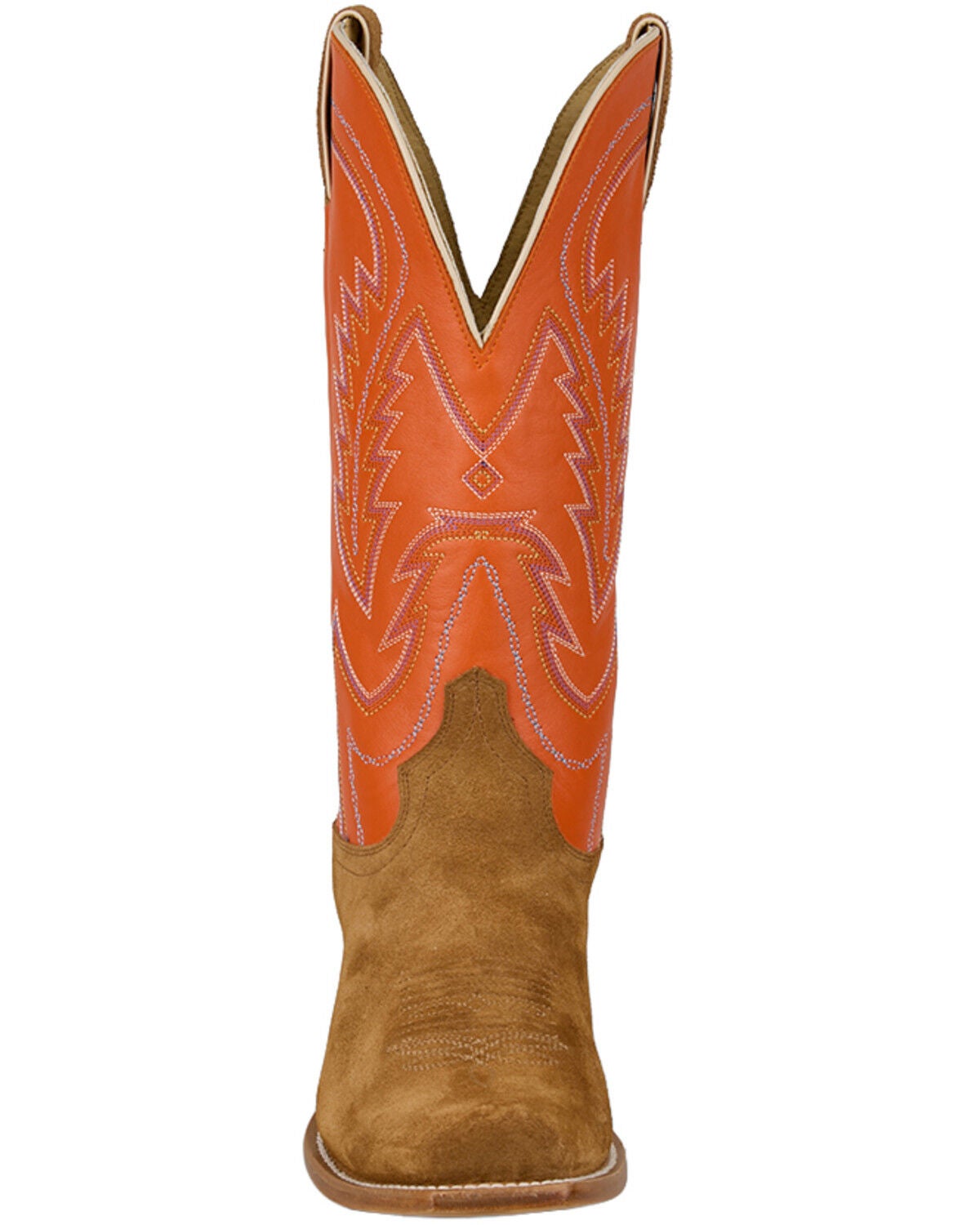Image #4 - Tony Lama Men's Jax Suede Western Boots - Square Toe, Tan, hi-res