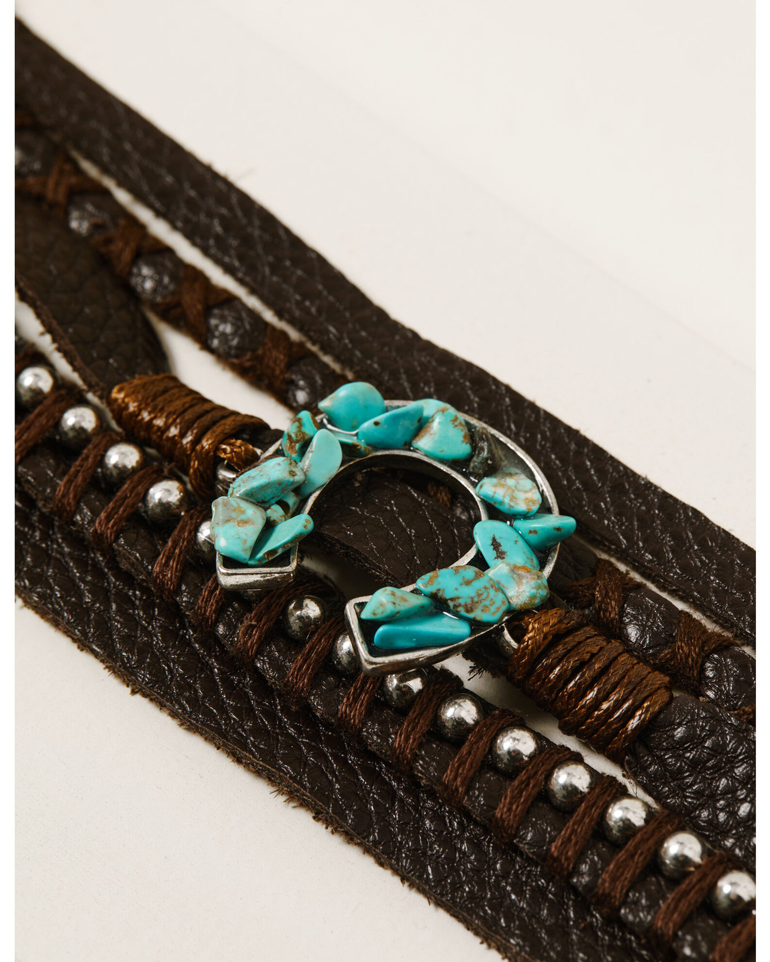 Image #2 - Idyllwind Women's Wrap Me Up Leather Bracelet, Brown, hi-res