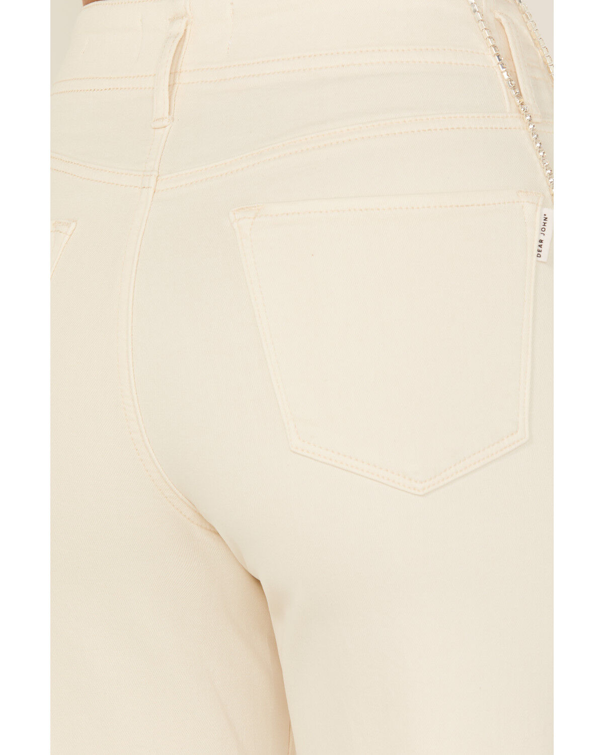 Image #4 - Dear John Women's Holly High Rise Cuffed Straight Stretch Denim Jeans, Wheat, hi-res