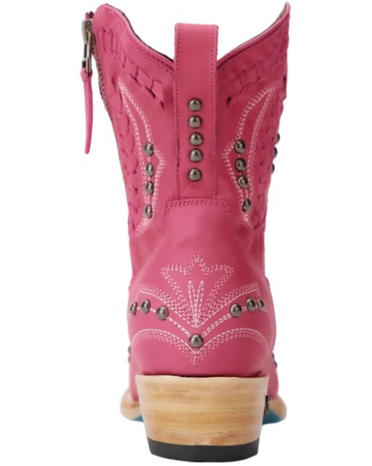 Image #5 - Lane Women's Cossette Western Booties - Snip Toe, Hot Pink, hi-res