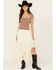 Image #1 - Originality Women's Novelty Hem Lace Midi Skirt, Ivory, hi-res
