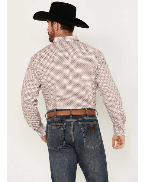 Image #4 - Resistol Men's Trevor Geo Long Sleeve Button-Down Shirt, Rust Copper, hi-res