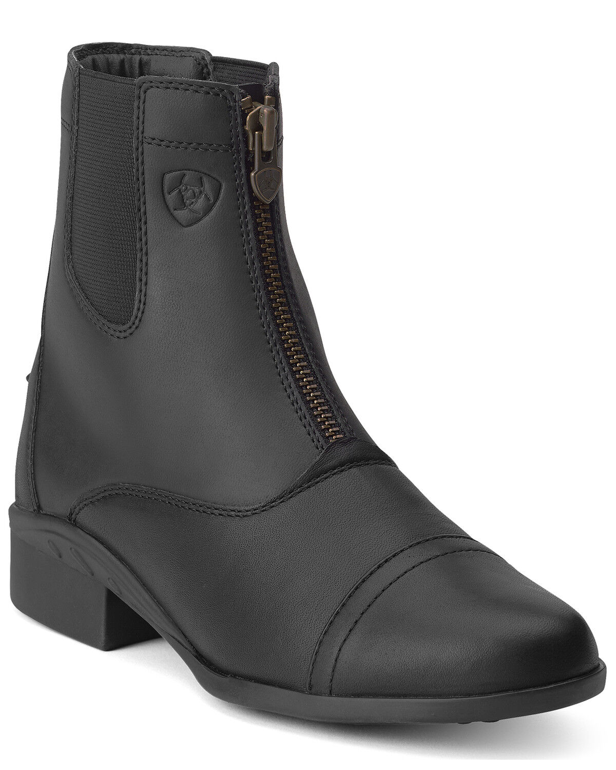 Image #1 - Ariat Women's Scout Paddock English Riding Zip Boots - Round Toe, Black, hi-res