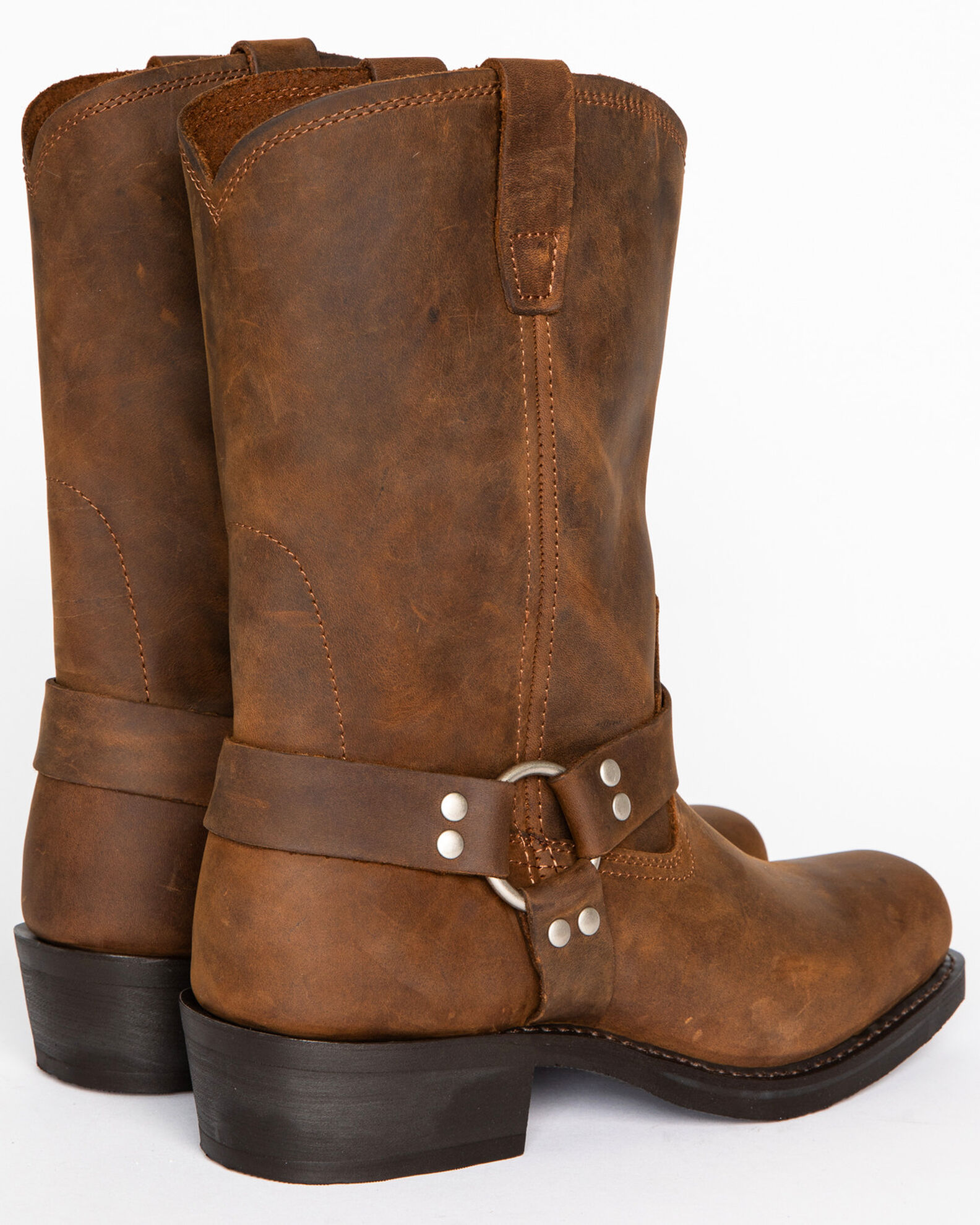 Square toe biker boots sale