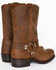 Brothers & Sons Men's Pull On Motorcycle Boots - Square Toe, Brown, hi-res