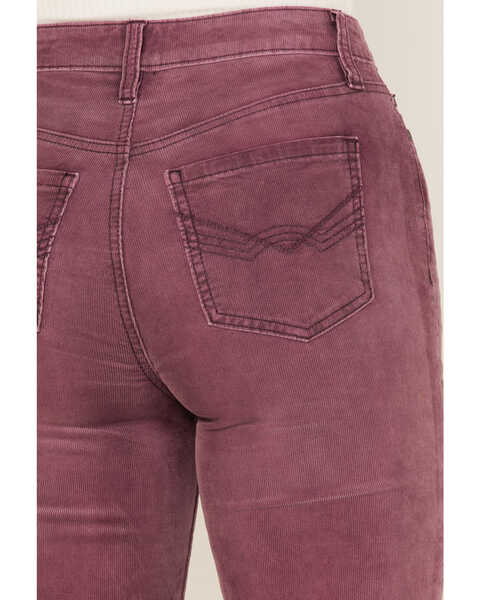 Image #4 - Idyllwind Women's Washed Down High Risin' Corduroy Flare Jeans, Purple, hi-res