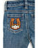 Image #5 - Shyanne Toddler Girls' Cass Patchwork Mid Rise Bootcut Stretch Denim Jeans, Medium Wash, hi-res