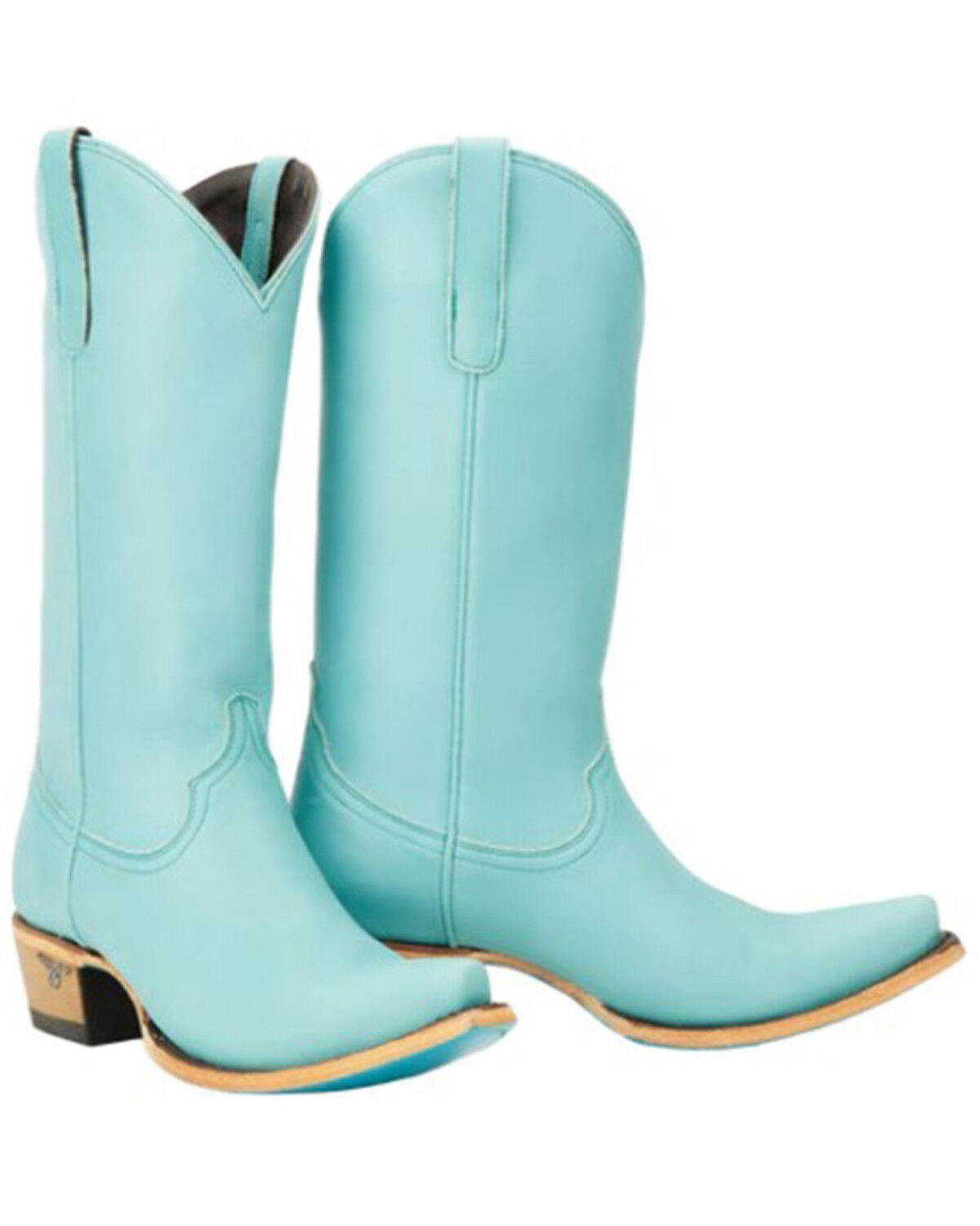 Image #1 - Lane Women's Emma Jane Tall Western Boots - Snip Toe, Turquoise, hi-res