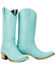 Image #1 - Lane Women's Emma Jane Tall Western Boots - Snip Toe, Turquoise, hi-res
