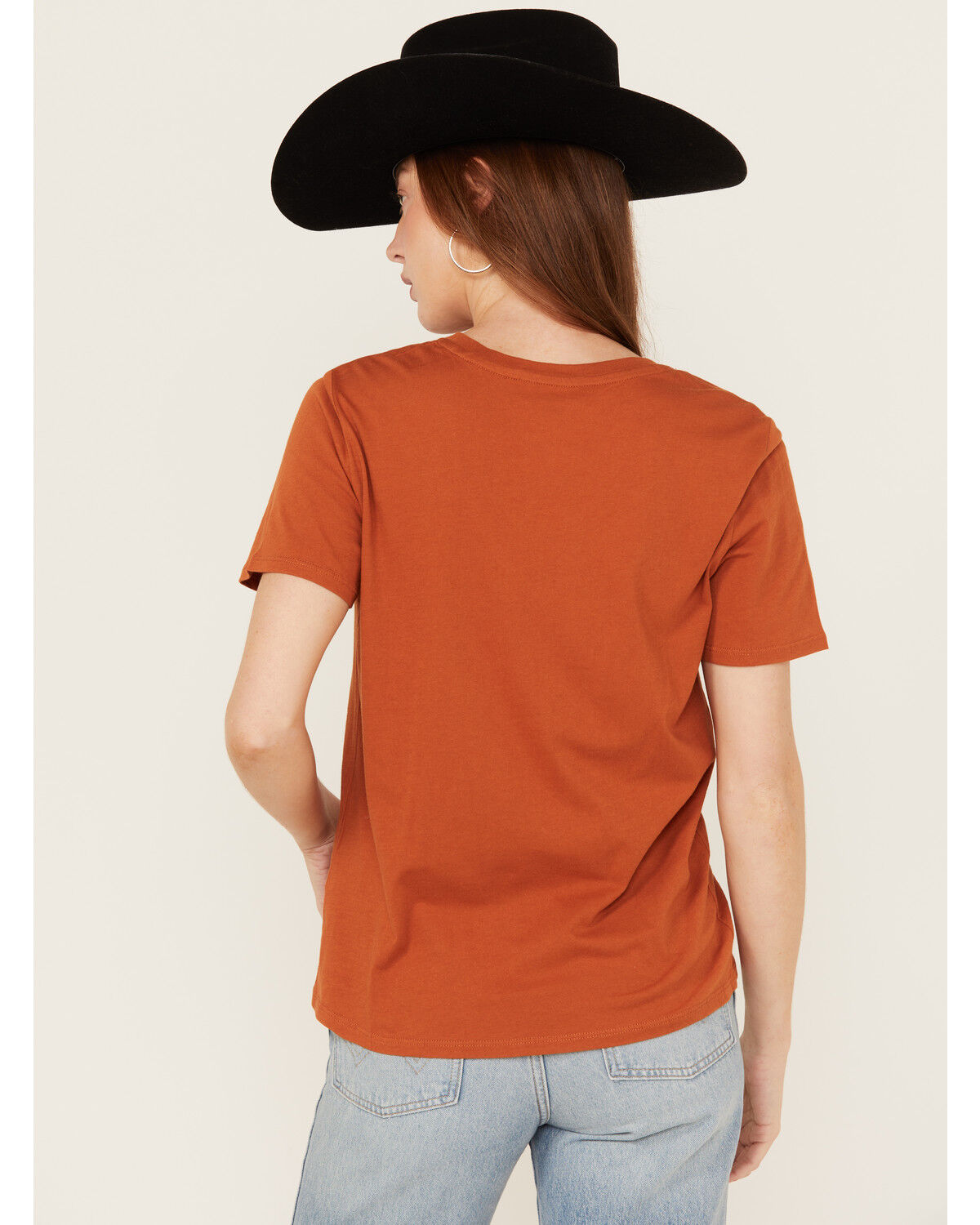 Image #4 - Rock & Roll Denim Women's Rodeo Graphic Tee, Rust Copper, hi-res