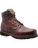 Image #1 - Ad Tec Men's 6" Tumbled Leather Comfort Work Boots - Soft Toe, Dark Brown, hi-res