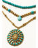 Image #2 - Shyanne Women's Summer Solstice Layered Concho Necklace, Gold, hi-res