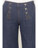 Image #2 - Kimes Ranch Women's Dark Wash Striped High Rise Sophie Wide Leg Stretch Denim Jeans, Dark Wash, hi-res