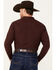 Image #4 - Cody James Men's Long Rider Plaid Print Long Sleeve Snap Western Flannel Shirt, Dark Red, hi-res