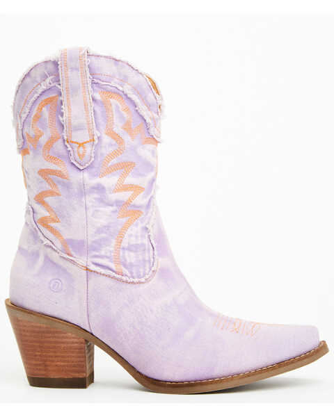 Image #2 - Dingo Women's Y'all Need Dolly Western Boots - Snip Toe , Purple, hi-res