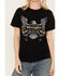Image #3 - Wrangler Women's Eagle Logo Short Sleeve Graphic Tee, Black, hi-res