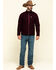 Ariat Men's Malbec Heather Bowdrie Bonded Full Zip Front Jacket , Wine, hi-res