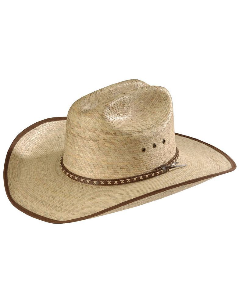 Resistol Brush Hog Mexican Palm Straw Cowboy Hat, Natural, hi-res
