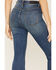 Image #4 - Rock & Roll Denim Women's Medium Wash High Rise Side Insert Stretch Flare Jeans, , hi-res