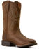 Image #1 - Ariat Men's Stratten Sport Performance Western Boots - Round Toe, Brown, hi-res