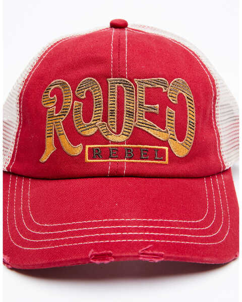 Idyllwind Women's Rodeo Embroidered Mesh-Back Ball Cap , Chilli, hi-res