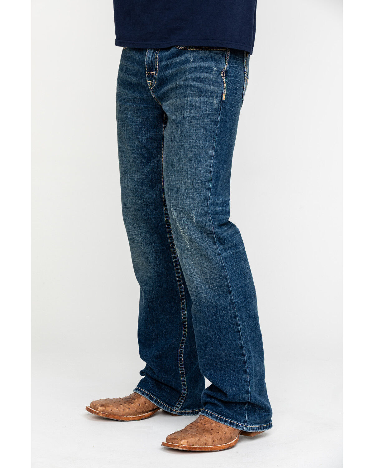 Image #3 - Cody James Core Men's Dungaree Medium Wash Stretch Relaxed Bootcut Jeans, , hi-res