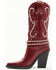 Image #3 - Azalea Wang Women's Umbra Embellished Boots - Snip Toe, Burgundy, hi-res