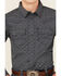 Image #3 - Cody James Boys' Slingshot Medallion Print Long Sleeve Snap Western Shirt, Navy, hi-res
