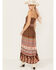 Image #4 - Shyanne Women's Border Print Smocked Maxi Dress, Brown, hi-res