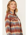 Image #2 - Cleo + Wolf Women's Long Sleeve Button-Down Flannel Boyfriend Shirt , Rust Copper, hi-res