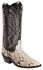 Laredo Men's Key West Python Western Boots - Medium Toe, Natural, hi-res
