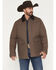 Image #1 - Cody James Men's Weston Canvas Long Rancher Jacket, Dark Brown, hi-res