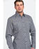 Image #1 - Tin Haul Men's Metal Logo Print Long Sleeve Western Shirt, Grey, hi-res