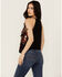 Image #4 - Idyllwind Women's Scrolling Floral Haze Embroidered Sleeveless Top, Black, hi-res