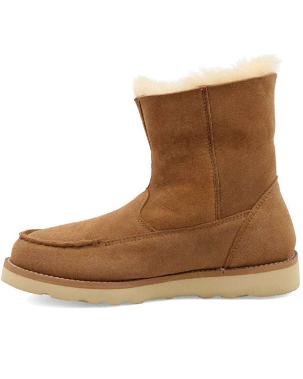 Image #3 - Wrangler Women's Wedge Boots - Moc Toe, Chestnut, hi-res