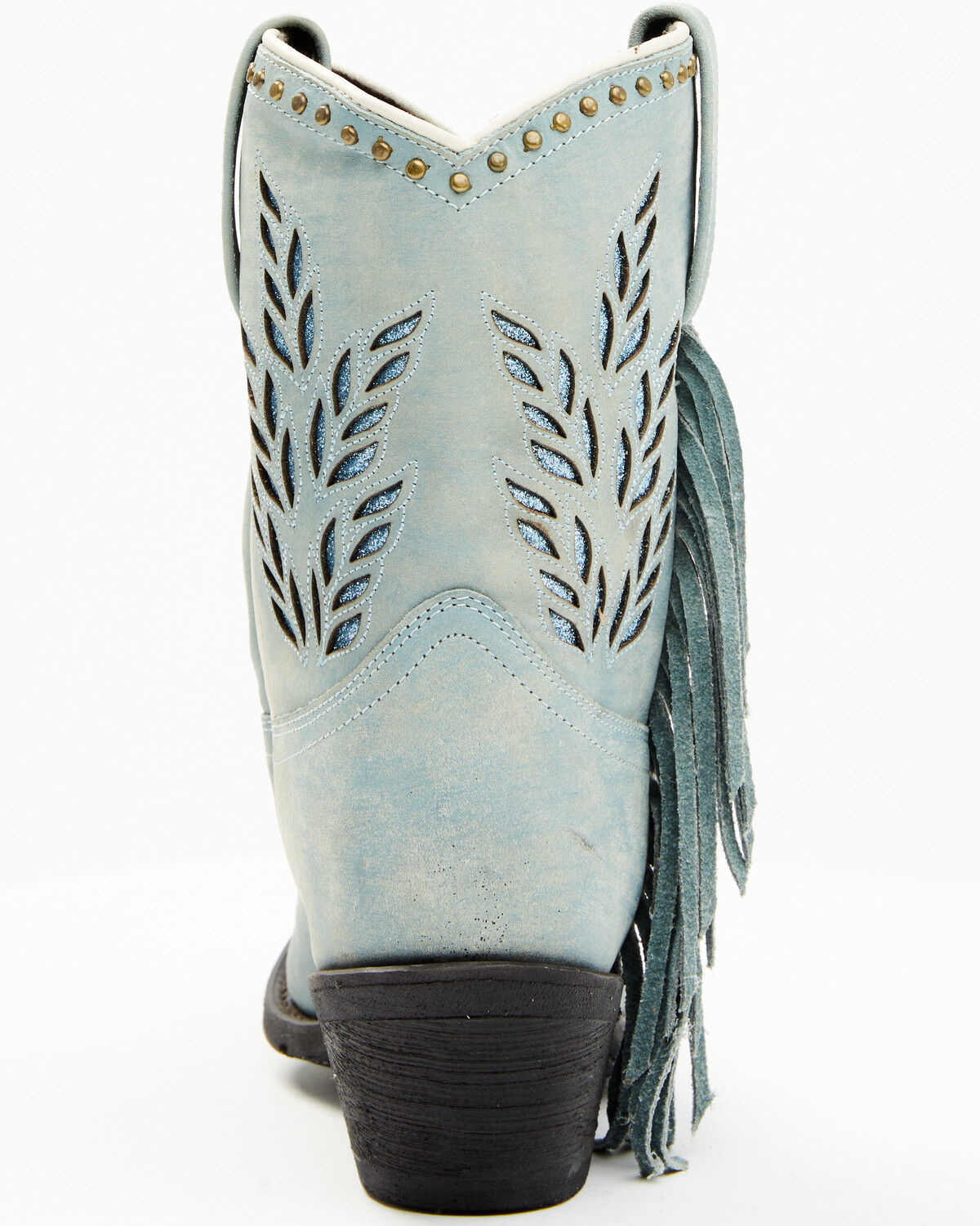 Image #5 - Dingo Women's Sweet Water Western Fashion Booties - Snip Toe, Blue, hi-res