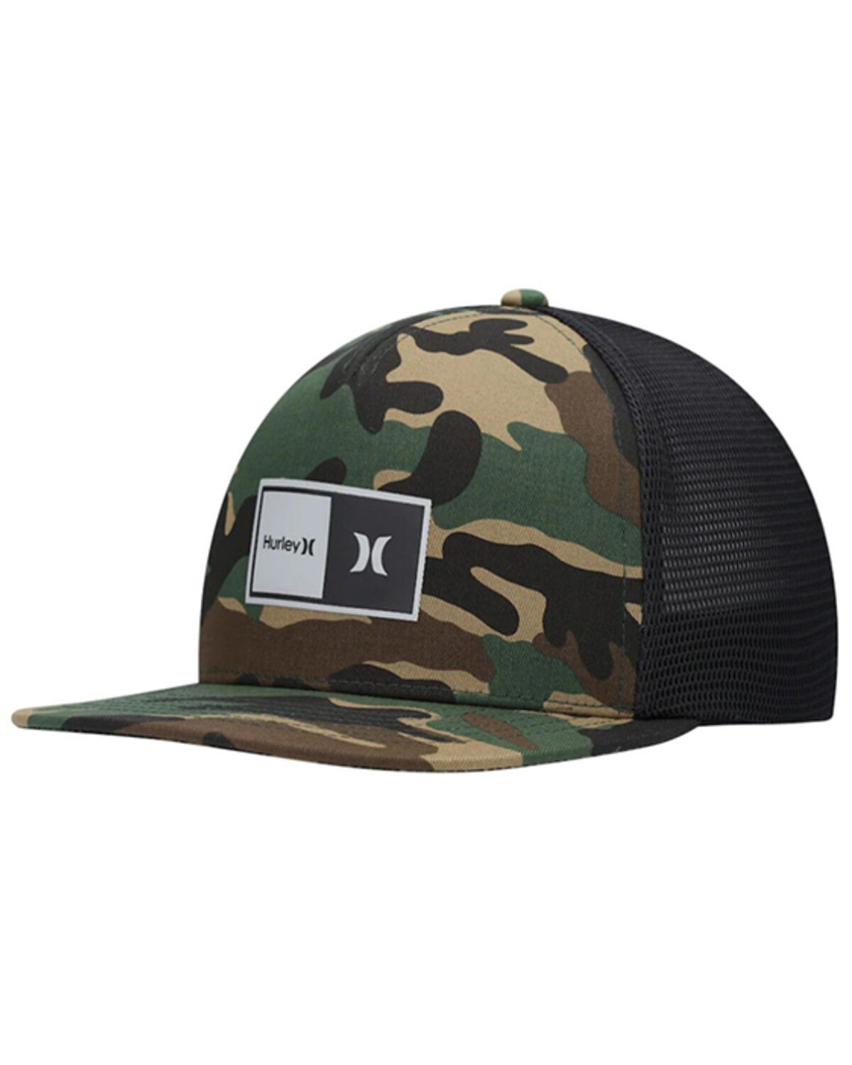 Image #1 - Hurley Men's Camo Print Natural 2.0 HD Logo Ball Cap, Camouflage, hi-res