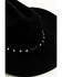 Image #2 - Wrangler Women's Rhinestone Wool Cowboy Hat, Black, hi-res