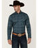 Image #1 - Cody James Men's Lasso Paisley Print Long Sleeve Button-Down Stretch Western Shirt - Big, Blue, hi-res