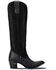 Image #2 - Lane Women's Jentry Suede Knee High Western Boots - Round Toe, Jet Black, hi-res