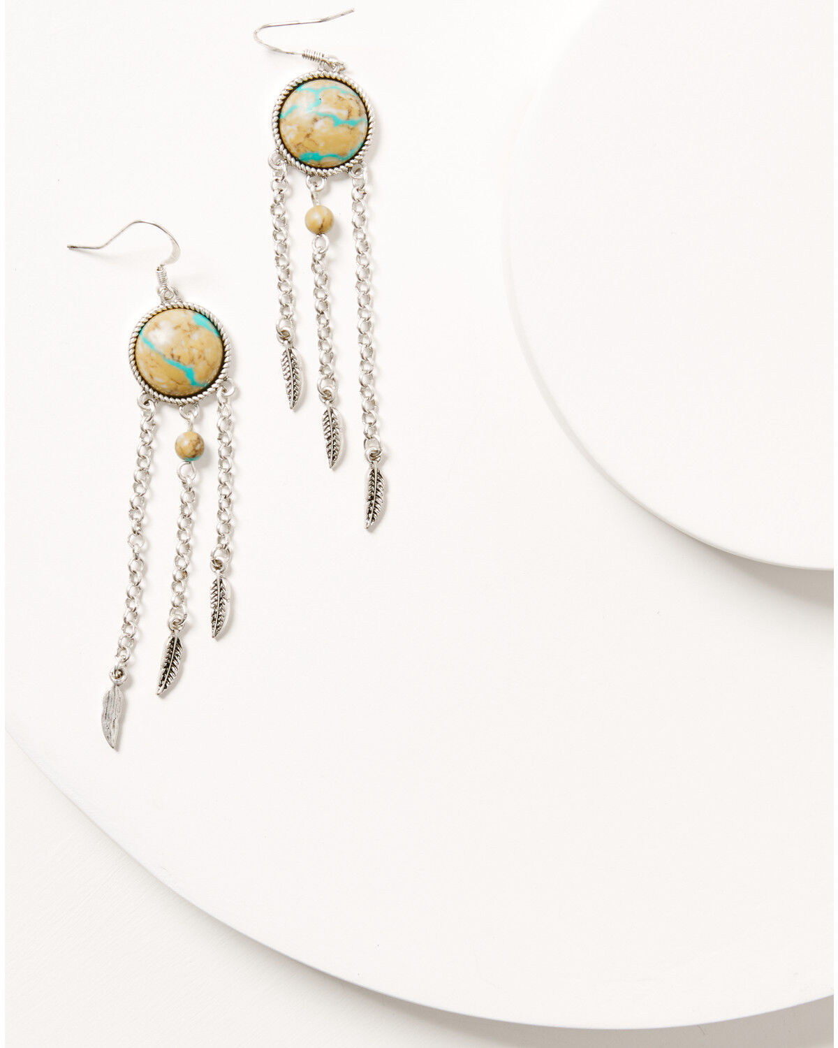 Image #1 - Shyanne Women's Sedona Sky Fringe Earrings, Silver, hi-res
