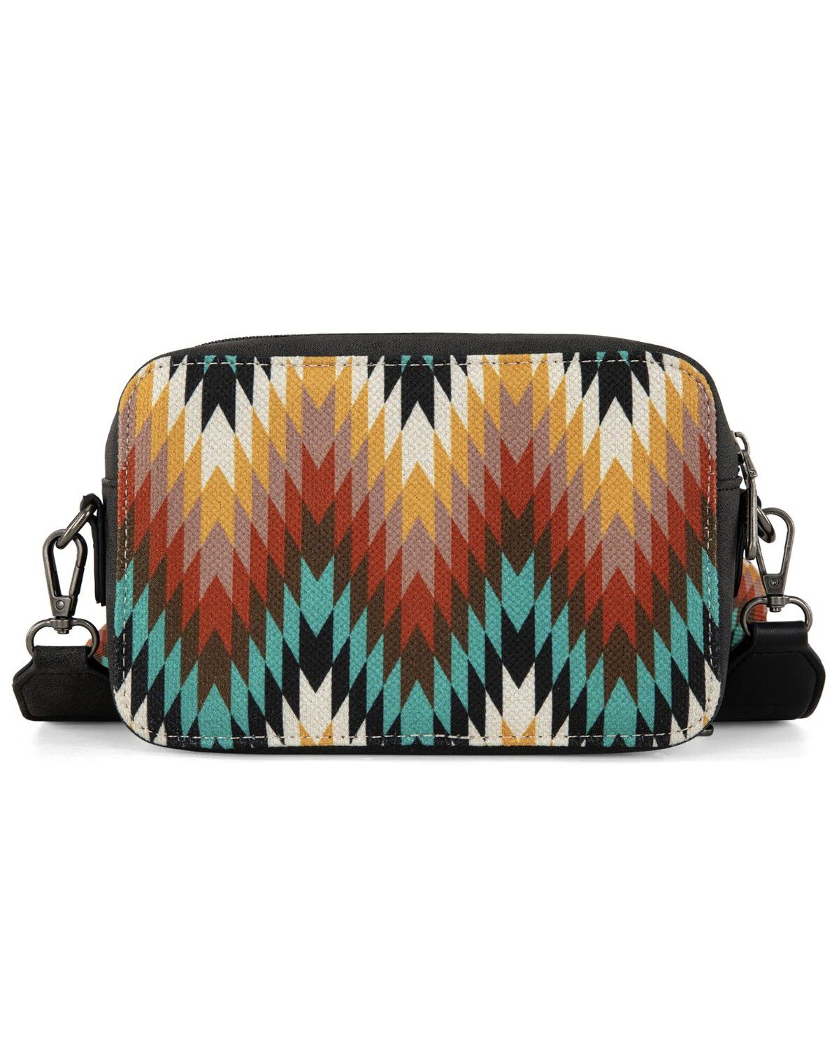 Image #2 - Wrangler Women's Southwestern Crossbody Bag, Black, hi-res