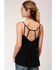 Image #2 - Roper Women's Black Embroidered Camisole Top, Black, hi-res