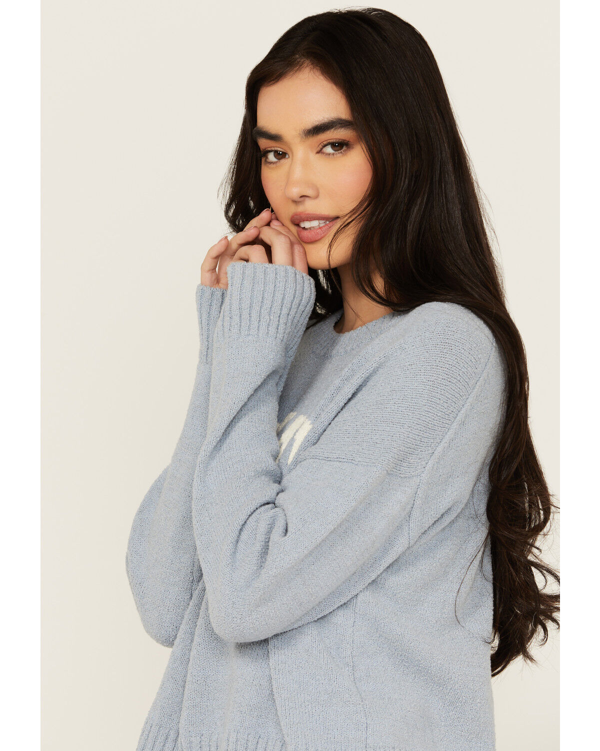 Image #2 - White Crow Women's Yeehaw Lightweight Sweater, Blue, hi-res