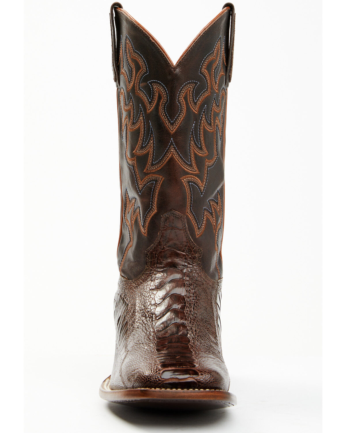 Image #4 - Cody James Men's Antique Cafe Ostrich Leg Exotic Western Boots - Broad Square Toe, Brown, hi-res