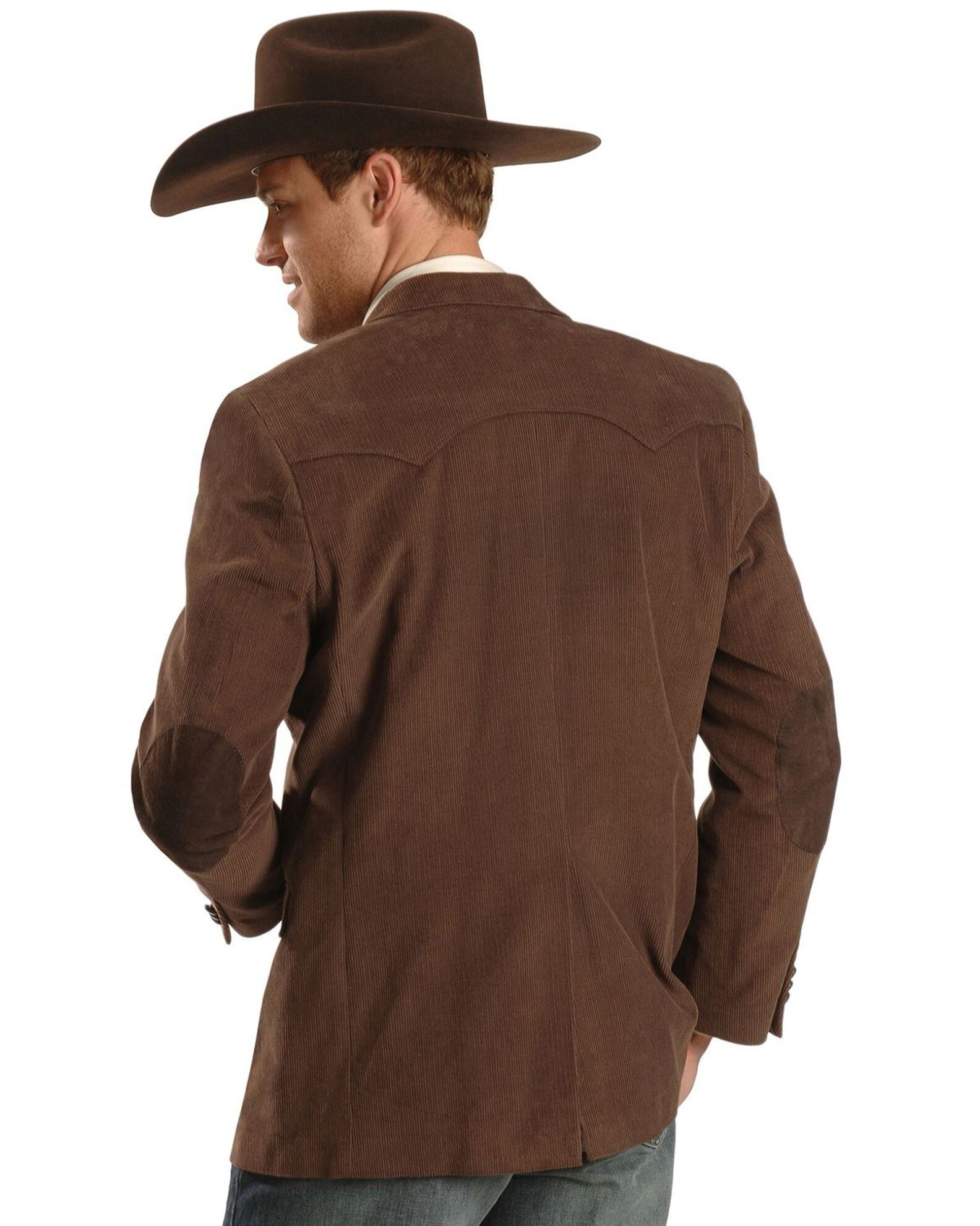 Image #3 - Circle S Corduroy Sportcoat - Big and Tall, Chestnut, hi-res
